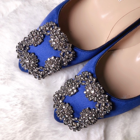 ❤️SOLD❤️Manolo Blahnik hangisi pumps royal blue 36 - Picture 3 of 10